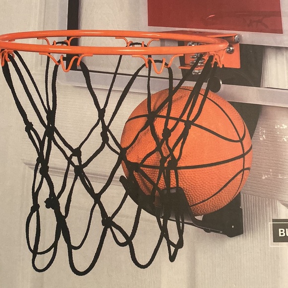 Funktion Deluxe Over The Door Basketball Hoop with Ball and Pump - Picture 5 of 5